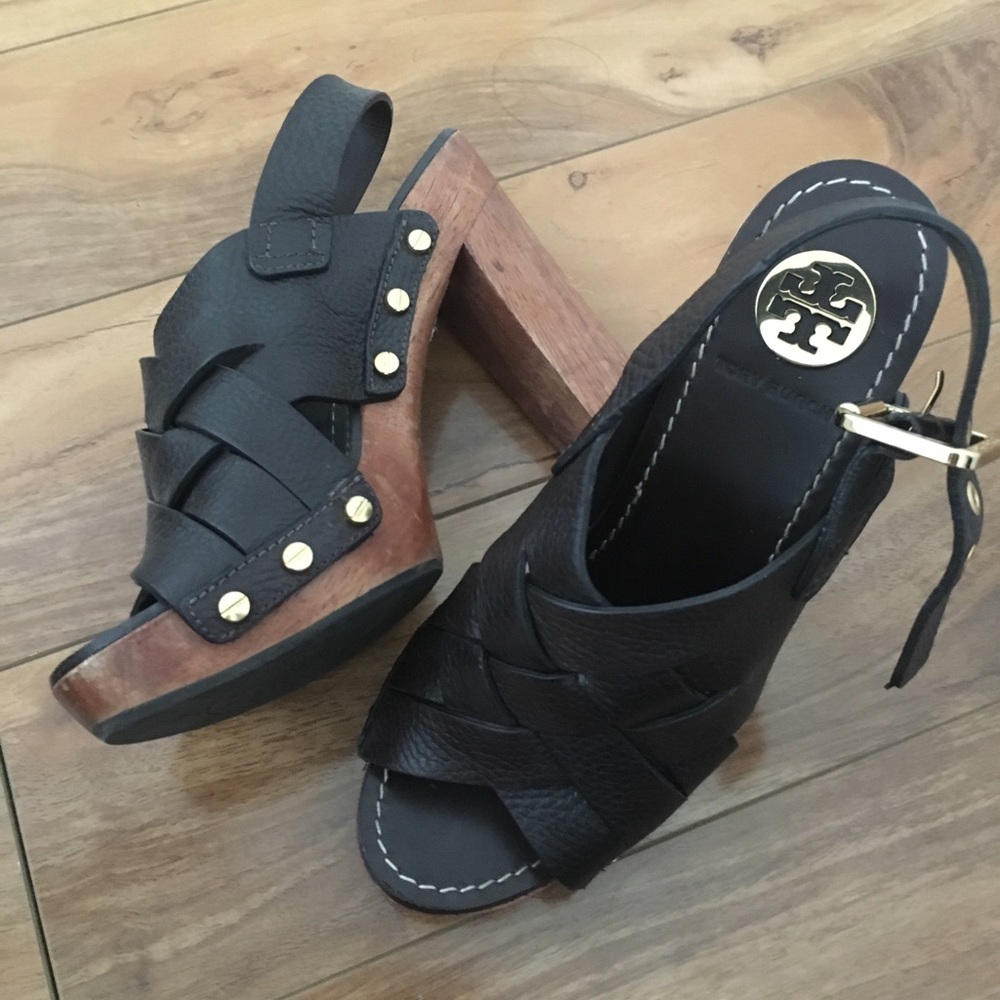 Tory Burch Platform Leather Sandals